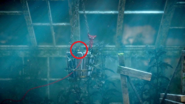 The last button can be found in the greenhouse, inside a flower pot - Level 1 - Thistle and Weeds - Secret collectibles - buttons - Unravel - Game Guide and Walkthrough