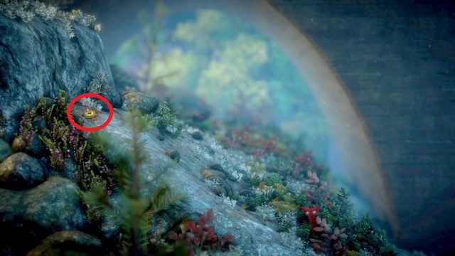 Just below the top of the hill you will find another button - Level 5 - Off the Rails - Secret collectibles - buttons - Unravel - Game Guide and Walkthrough