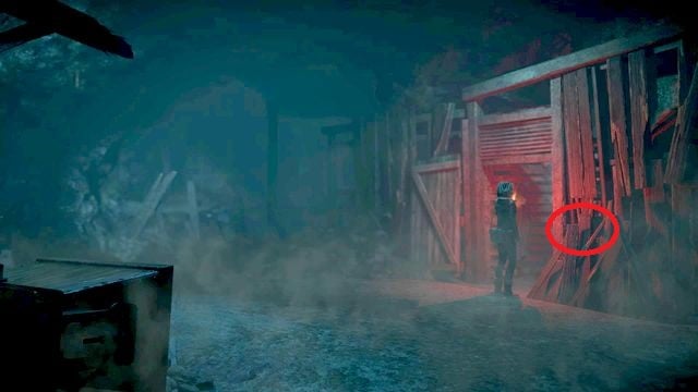 The postcard is collected by Emily, who drops into the deeper levels of the mine, after her escape from the stranger - Until Dawn: Clues and totems in Episode 8 - Clues and totems - locations - Until Dawn Game Guide & Walkthrough