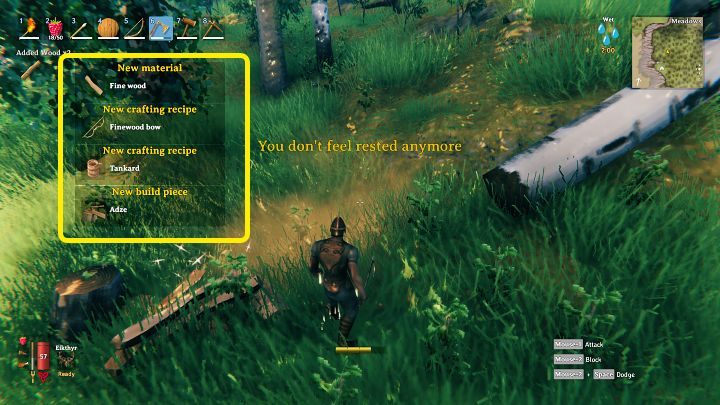 Acquiring Fine wood will immediately unlock access to the new items that can be crafted from this rare resource - Valheim: Fine wood - where to find it? - Raw materials - Valheim Guide