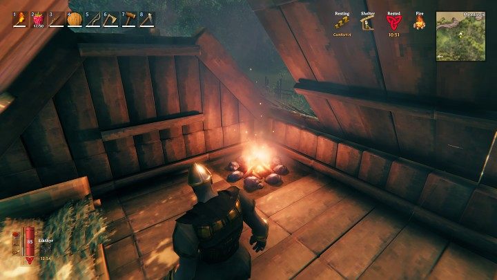 First, select a site and prepare the ground for the hearth - Valheim: Indoor fire - how to make it? - Basics - Valheim Guide