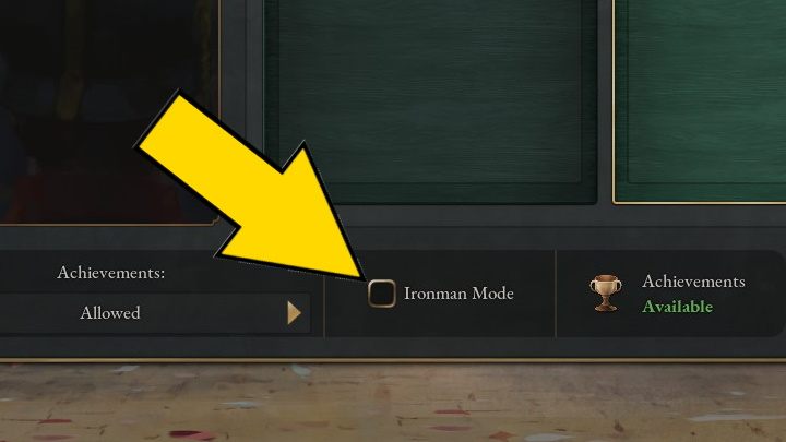 You can turn on Ironman Mode after selecting a country in the game modes Tutorial, Economic Dominance, Hegemony, and Egalitarian Society - Victoria 3: How to enable Ironman Mode? - Basics - Victoria 3 Guide
