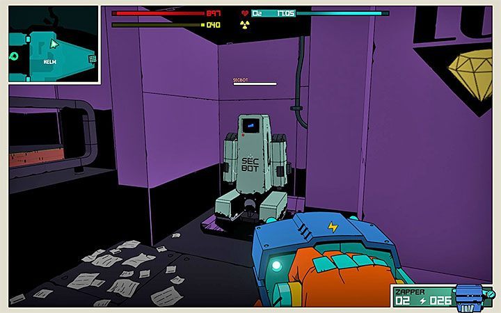 Secbots are more serious problem than the turret towers - How to get rid of Turret Towers and Secbots in Void Bastards? - FAQ - Void Bastards Guide and Tips