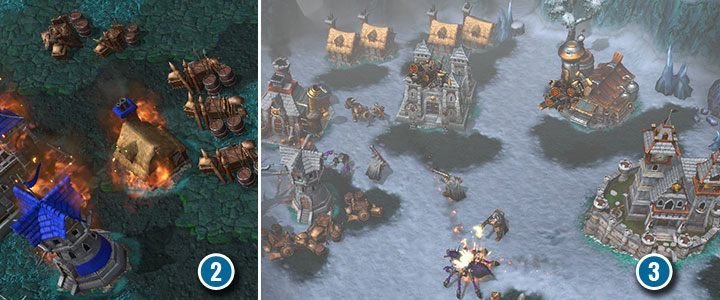 The base of allies that you will encounter is not in a very good condition. It is worthwhile to quickly help the dwarven outpost in the north to get a better base and additional units. - The Shores of Northrend | Warcraft III Reforged walkthrough - Human Campaign - Warcraft III Reforged Guide