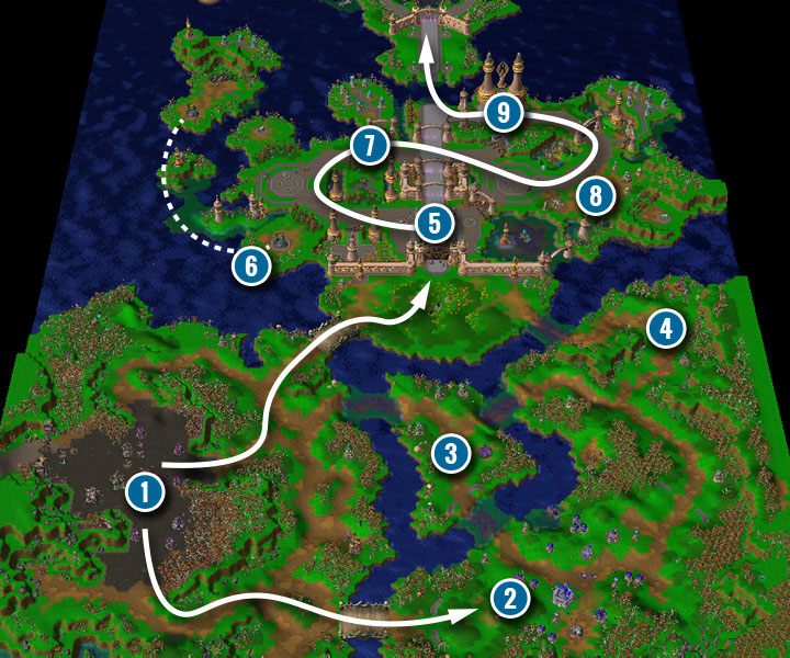 The goal of your mission is Silvermoon, but you will also encounter Sylvanas troops - The Fall Of Silvermoon | Warcraft III Reforged walkthrough - Undead Campaign - Warcraft III Reforged Guide