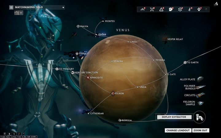 Warframe - Interface - Star Map - Warframe Game Guide | gamepressure.com