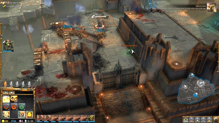 Dont forget to destroy a small control panel near the southern gate! - Mission 2 - Destined for Greater Fings - Campaign Walkthrough - Warhammer 40,000: Dawn of War III Game Guide