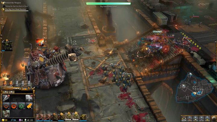 Subsequent attempts will allow you to move the cannon back to the base. - Mission 2 - Destined for Greater Fings - Campaign Walkthrough - Warhammer 40,000: Dawn of War III Game Guide