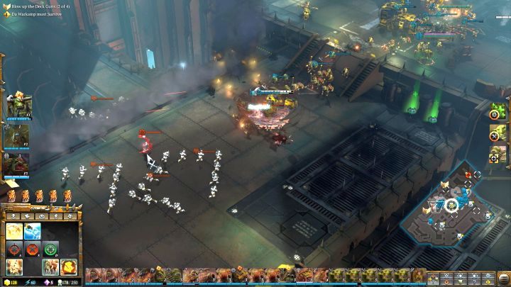 Another cannon to destroy. - Mission 7 - The Dark Arrival - Warhammer Dawn of War 3 Walkthrough - Campaign Walkthrough - Warhammer 40,000: Dawn of War III Game Guide