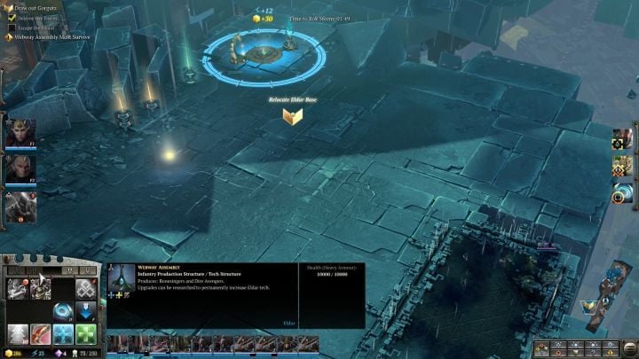 First base relocation. - Mission 9 - The Seer, The Trickster and the Brute - Warhammer Dawn of War 3 Walkthrough - Campaign Walkthrough - Warhammer 40,000: Dawn of War III Game Guide