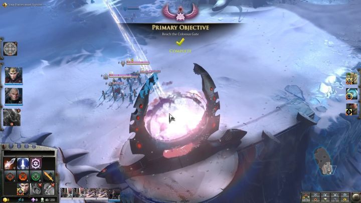 Initially your only goal is to get to the gate. - Mission 13 - Waking Giants - Dawn of War 3 Walkthrough - Campaign Walkthrough - Warhammer 40,000: Dawn of War III Game Guide