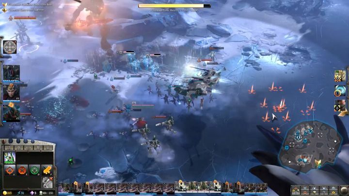 Before reaching the gate, you will fight a large group of enemies. - Mission 13 - Waking Giants - Dawn of War 3 Walkthrough - Campaign Walkthrough - Warhammer 40,000: Dawn of War III Game Guide