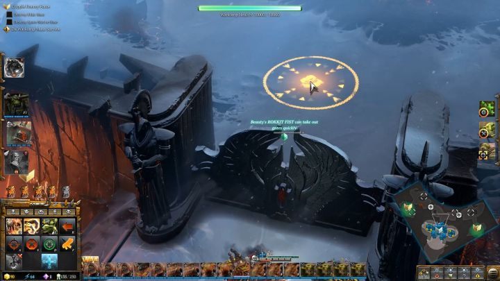 The Rokkit Fist is also used to destroy these types of gates. - Mission 15 - A Clash of Leviatans - Dawn of War 3 Walkthrough - Campaign Walkthrough - Warhammer 40,000: Dawn of War III Game Guide