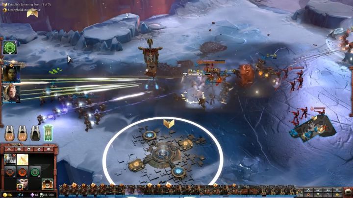 The second of the three resource points. - Mission 16 - The Storm Prince - Dawn of War 3 Walkthrough - Campaign Walkthrough - Warhammer 40,000: Dawn of War III Game Guide