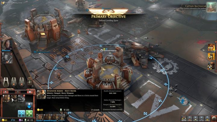 Recruit an additional squad and heal the wounded units. - Mission 4 In Defense of Loyalty - Warhammer Dawn of War 3 Walkthrough - Campaign Walkthrough - Warhammer 40,000: Dawn of War III Game Guide