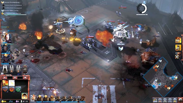 The third group of Space Marines that you need to rescue. - Mission 4 In Defense of Loyalty - Warhammer Dawn of War 3 Walkthrough - Campaign Walkthrough - Warhammer 40,000: Dawn of War III Game Guide