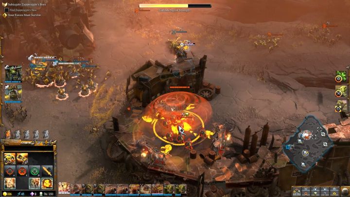 The location of Zappnoggins base. - Mission 5 The Social Climber - Warhammer Dawn of War 3 Walkthrough - Campaign Walkthrough - Warhammer 40,000: Dawn of War III Game Guide