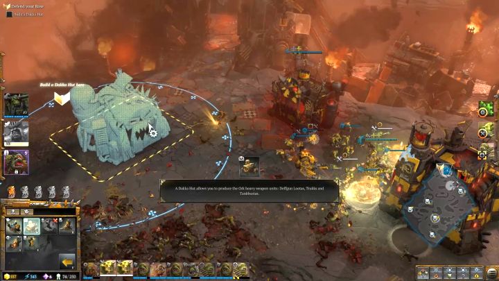 Now you have to construct some additional buildings. - Mission 5 The Social Climber - Warhammer Dawn of War 3 Walkthrough - Campaign Walkthrough - Warhammer 40,000: Dawn of War III Game Guide