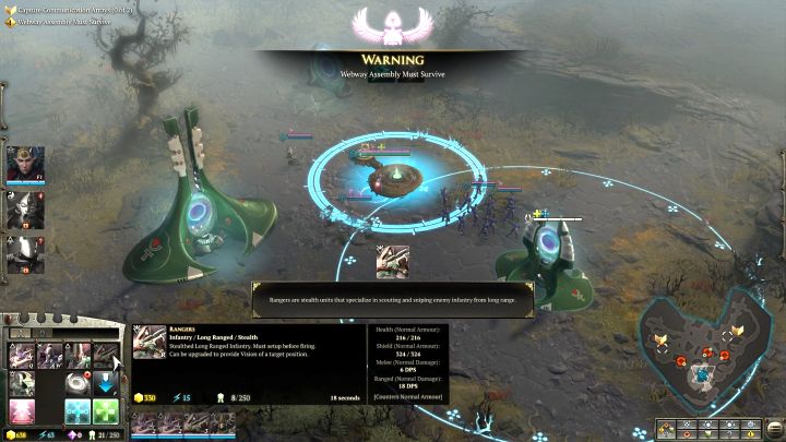 Recruiting an additional Ranger squad. - Mission 6 A Dangerous Proposal - Warhammer Dawn of War 3 Walkthrough - Campaign Walkthrough - Warhammer 40,000: Dawn of War III Game Guide