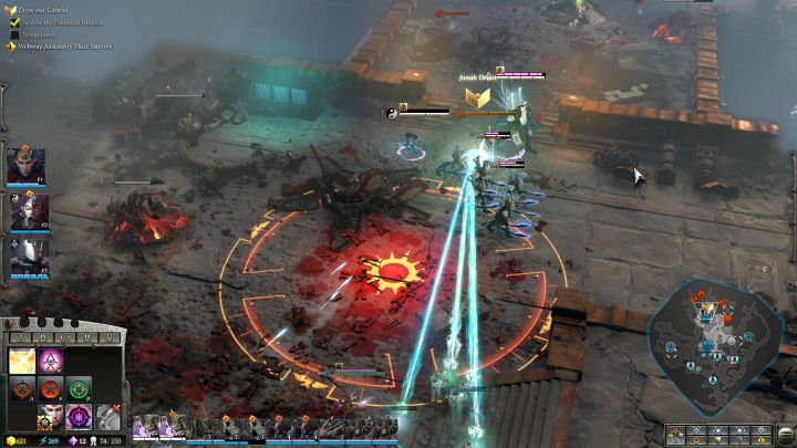 At the end you will have to defeat Librarian Jonah Orion. - Mission 6 A Dangerous Proposal - Warhammer Dawn of War 3 Walkthrough - Campaign Walkthrough - Warhammer 40,000: Dawn of War III Game Guide