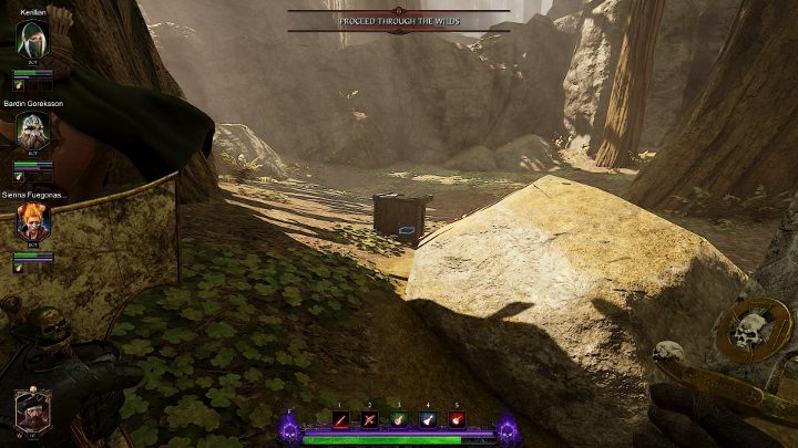 Exit the tree and then turn right - the tome is inside of the destroyed chest - Tomes in Act II | Warhammer Vermintide 2 - Tomes - Warhammer Vermintide 2 Game Guide