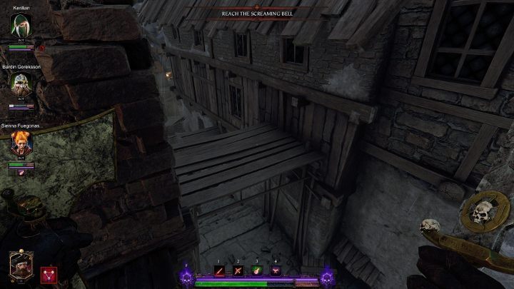 You are on a balcony - approach its edge and you will see a platform - Tomes in Act II | Warhammer Vermintide 2 - Tomes - Warhammer Vermintide 2 Game Guide