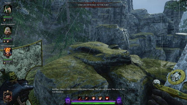 From the last cart you can access the rocks - Tomes in Act II | Warhammer Vermintide 2 - Tomes - Warhammer Vermintide 2 Game Guide