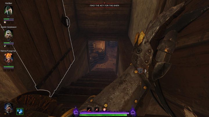 Take the gunpowder barrel inside and go down to the basement - Grimoires in Act III | Warhammer Vermintide 2 - Grimoires - Warhammer Vermintide 2 Game Guide
