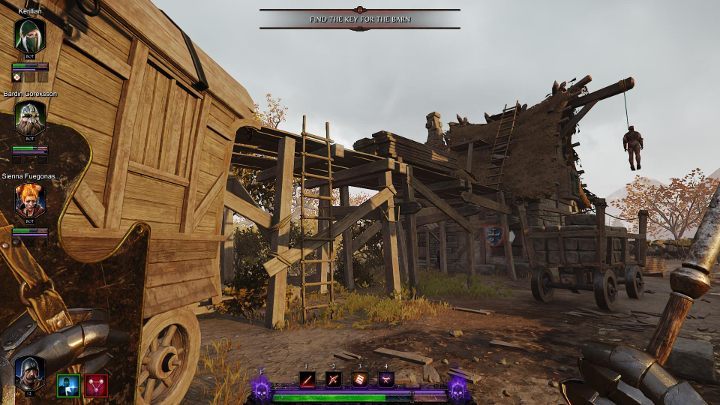 Use the ladder on the left side of the ruins and then climb the roof of the house (also on the ladder) - Grimoires in Act III | Warhammer Vermintide 2 - Grimoires - Warhammer Vermintide 2 Game Guide