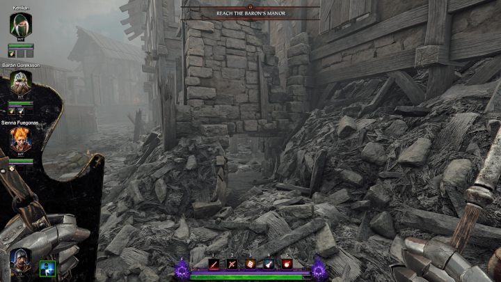The explosion of a powder barrel will create a small passage - you need to crouch to enter - Grimoires in Act III | Warhammer Vermintide 2 - Grimoires - Warhammer Vermintide 2 Game Guide