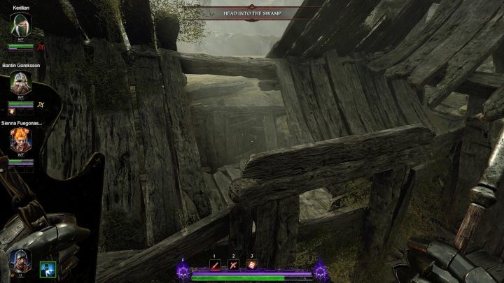 From here you will be able to jump inside the ruins - Grimoires in Act III | Warhammer Vermintide 2 - Grimoires - Warhammer Vermintide 2 Game Guide