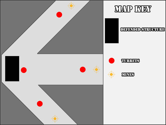 Each time an attack begins an arrow appears showing you the direction from which to expect the attack - Campaign - Defense Missions - Campaign - Warhammer 40,000: Dawn of War II - Game Guide and Walkthrough