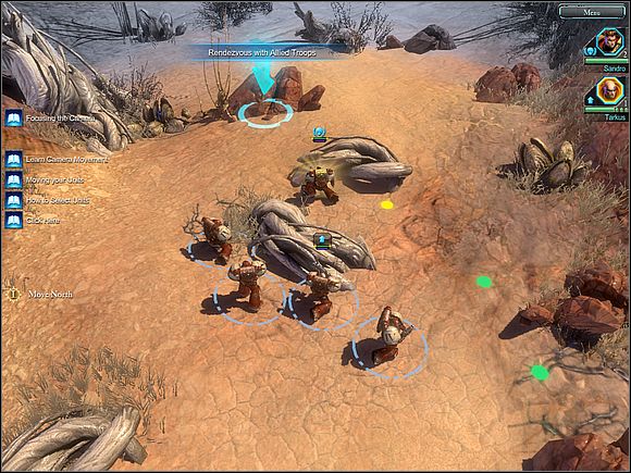 While the hero fights with his chainsword, the rest of the squad supports him with firepower - Main storyline - Stand With Your Brothers - Main storyline - Warhammer 40,000: Dawn of War II - Game Guide and Walkthrough