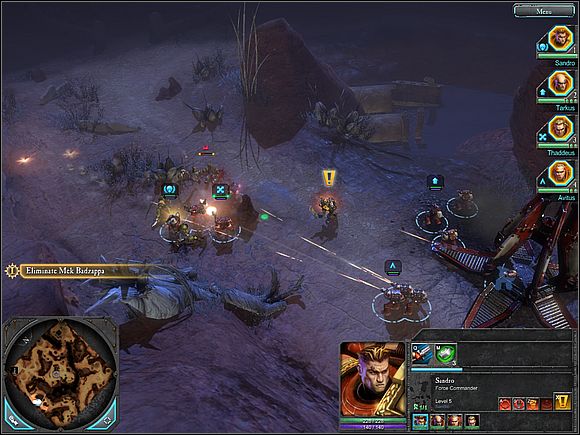 During the chase head north west - Main storyline - The Defense of Argus Gate - Main storyline - Warhammer 40,000: Dawn of War II - Game Guide and Walkthrough