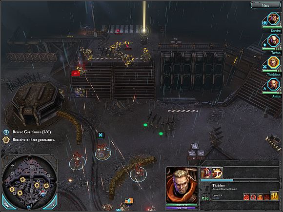 When the last generator comes under your control head to the Angel Gate - Main storyline - Angel Gate - Main storyline - Warhammer 40,000: Dawn of War II - Game Guide and Walkthrough