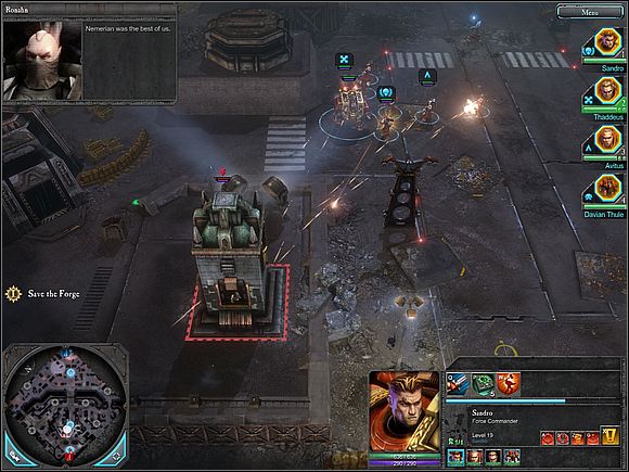 At the very end of the map Idranel awaits you - Main storyline - Secrets of Angel Forge - Main storyline - Warhammer 40,000: Dawn of War II - Game Guide and Walkthrough