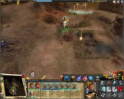 Town's ruins - Mission 1: Priest needs a rescue - Imperial campaign: Act III - Warhammer: Mark of Chaos - Game Guide and Walkthrough