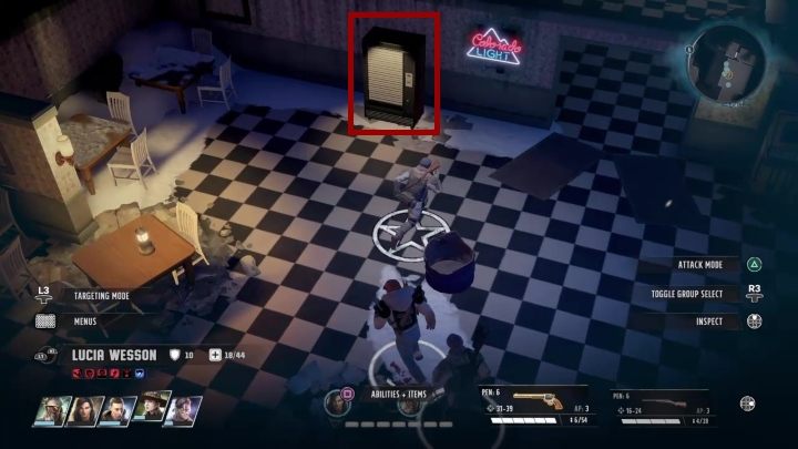 In this room there is a vending machine that contains an instant Ramen Noodles soup - Wasteland 3: My Body Requires This walkthrough - Side quests - Wasteland 3 Guide, Walkthrough