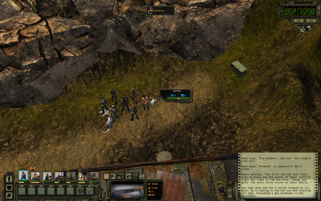 A turtle upside down - Miscellaneous | Rail Nomad Camp - quests - Rail Nomad Camp - quests - Wasteland 2 Game Guide & Walkthrough