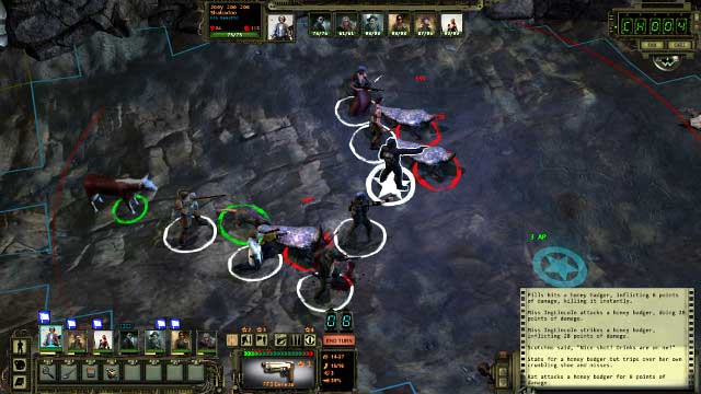 In the cave, you are going to fight mutated animals - Main quest - The way to Damonta and rad suits | The Prison - quests - The Prison - quests - Wasteland 2 Game Guide & Walkthrough