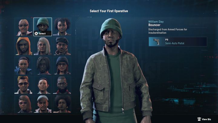 You choose your first agent after completing the tutorial - Watch Dogs Legion: Starting characters - which to choose? - Team - Watch Dogs Legion Guide