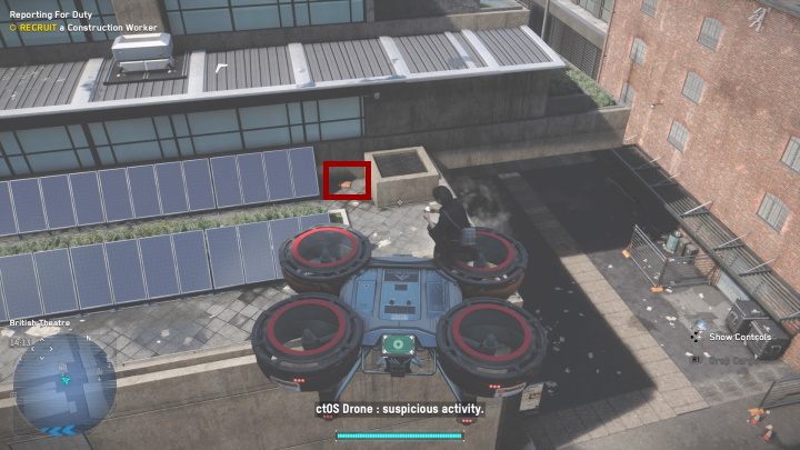 A Scooter Headlamp fragment is hidden in a container in the central part of the building - Watch Dogs Legion: Relics - Lambeth map, locations - Lambeth - Watch Dogs Legion Guide