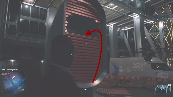 The tech point is on the highest level of the semicircle, right next to the antenna - Watch Dogs Legion: Tech Points - City of London map, locations - City of London - Watch Dogs Legion Guide