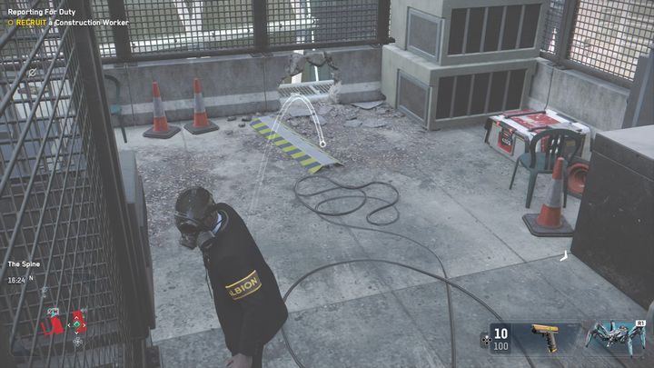 The tech point is on the roof of the building - Watch Dogs Legion: Tech Points - City of London map, locations - City of London - Watch Dogs Legion Guide