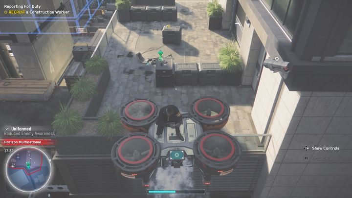 The tech point is located underneath a small building near the entrance to the complex - Watch Dogs Legion: Tech Points - City of London map, locations - City of London - Watch Dogs Legion Guide