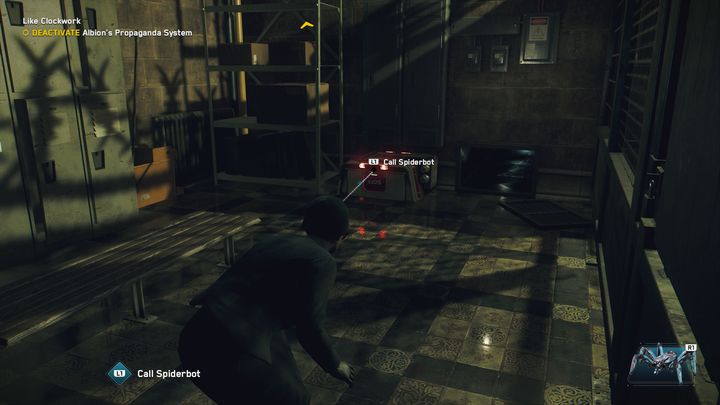 Once inside the room, summon the spider-bot, and then enter the ventilation system - Watch Dogs Legion: Like Clockwork - walkthrough - Side missions - Watch Dogs Legion Guide