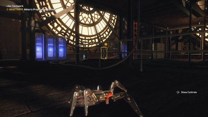 Once you're at the top, go to the box that visualizes the Albion propaganda to complete the mission - Watch Dogs Legion: Like Clockwork - walkthrough - Side missions - Watch Dogs Legion Guide