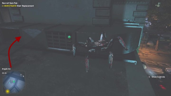 The Tech Point is located on the roof of the smaller building - Watch Dogs Legion: Tech Points - Camden map - Camden - Watch Dogs Legion Guide