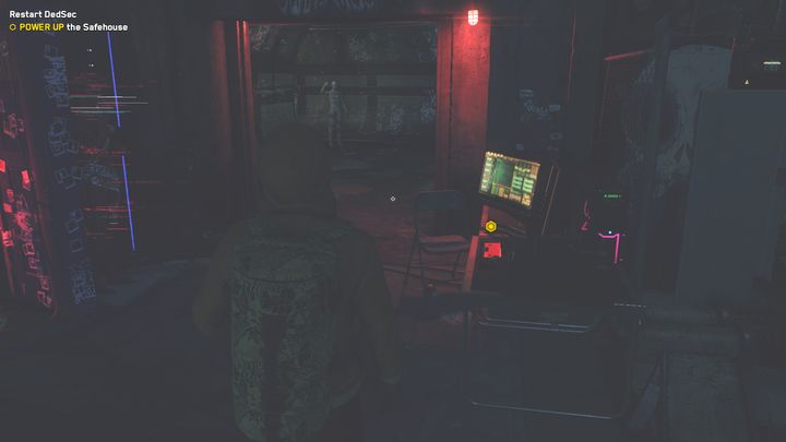 Interact with the computer to power up your hideout - Watch Dogs Legion: DedSec from the Ashes - walkthrough - DedSec Missions - Watch Dogs Legion Guide