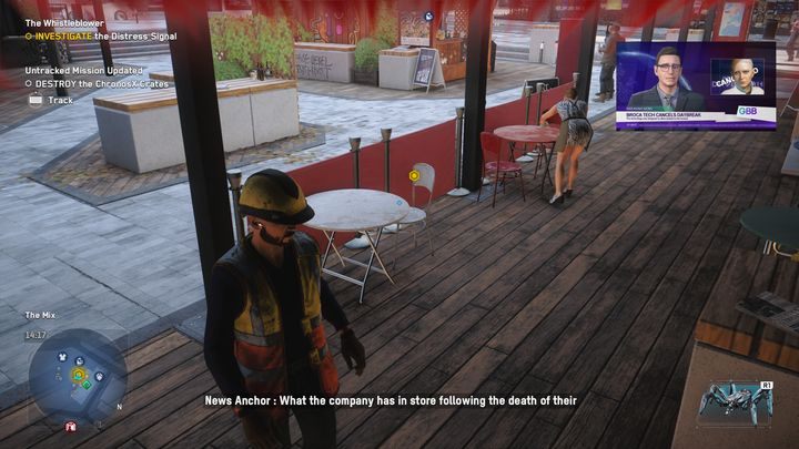 A short cutscene will appear where you will receive an item related to the task - Watch Dogs Legion: The Whistleblower - walkthrough - SIRS Missions - Watch Dogs Legion Guide